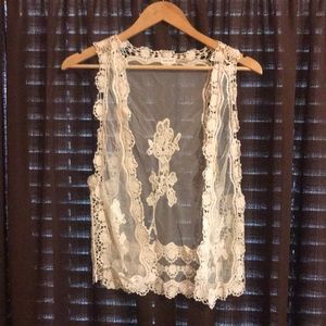 Lace vest